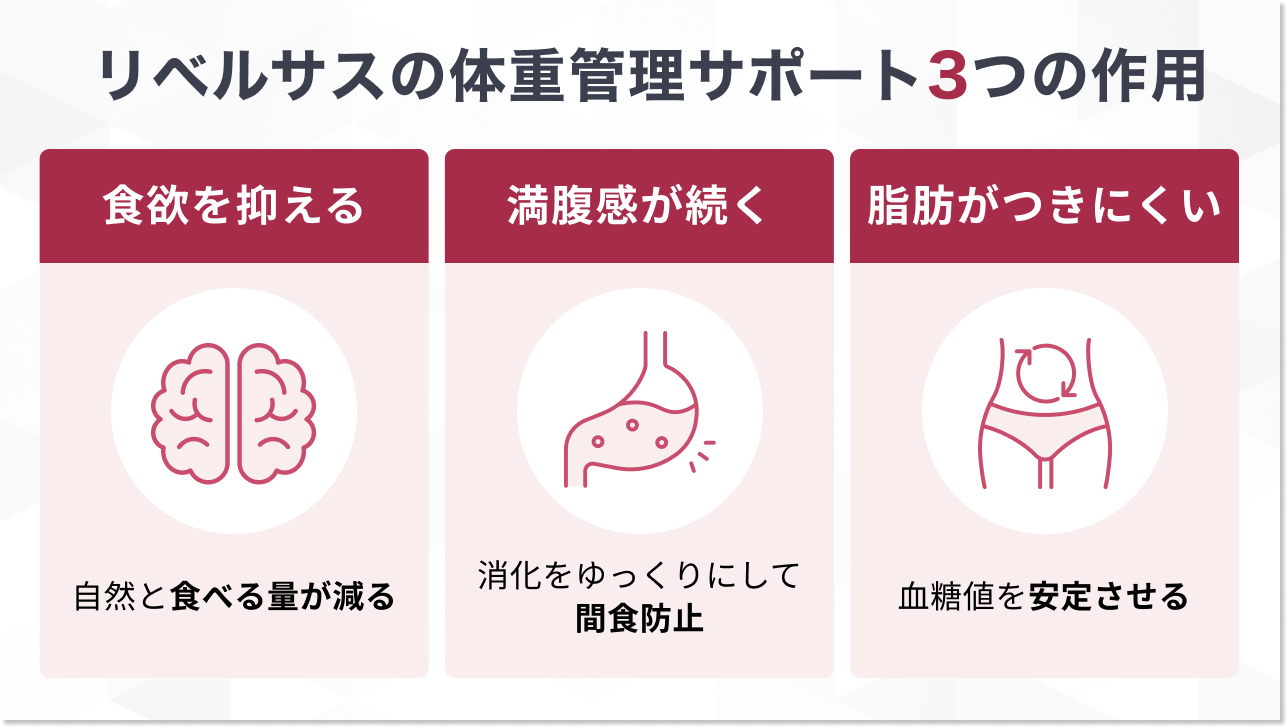リベルサスとは?体重管理をサポートする3つの作用