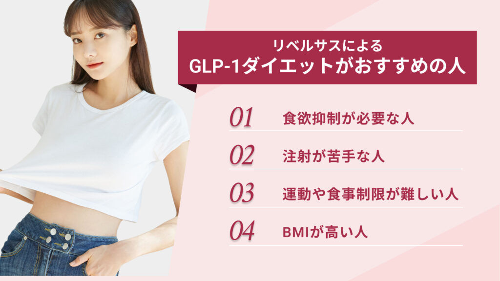 リベルサスによるGLP-1ダイエットがおすすめの人