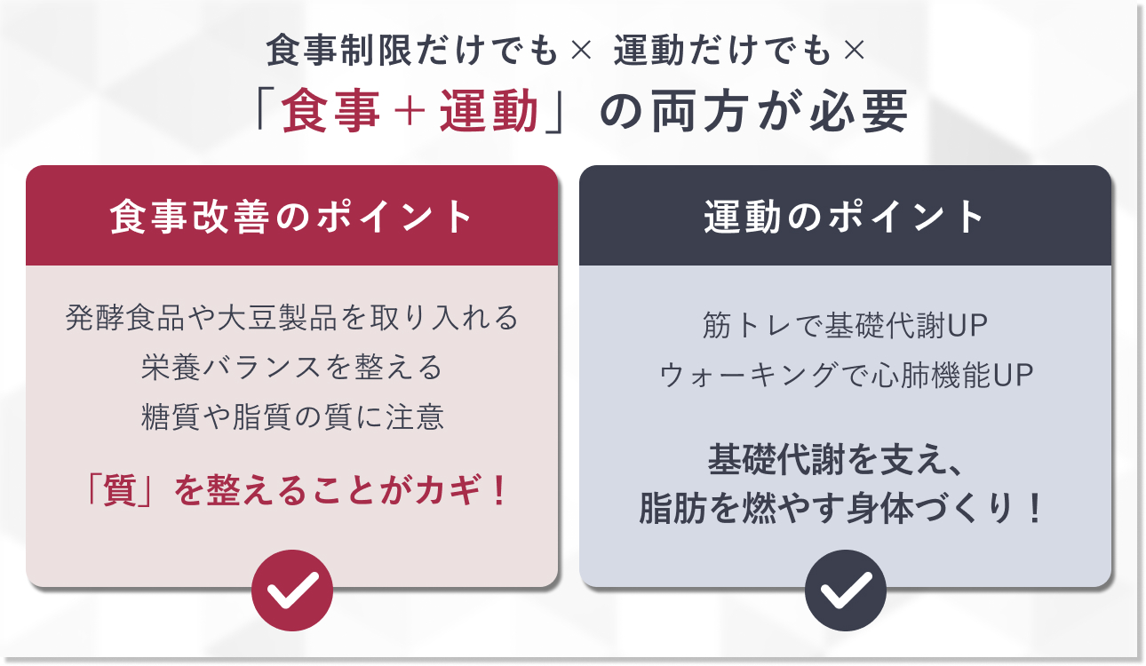 本気で痩せたいなら食事制限と運動がおすすめ