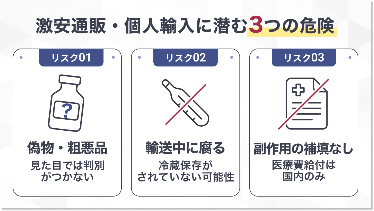 個人輸入や安すぎる通販の3つのリスク