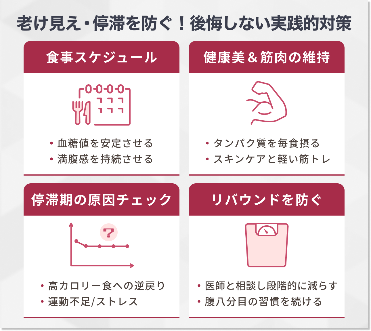 老け見えや停滞で後悔しないための実践的対策